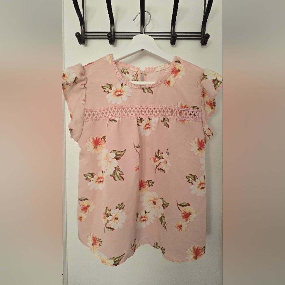 Mine Pink Floral Women's Blouse